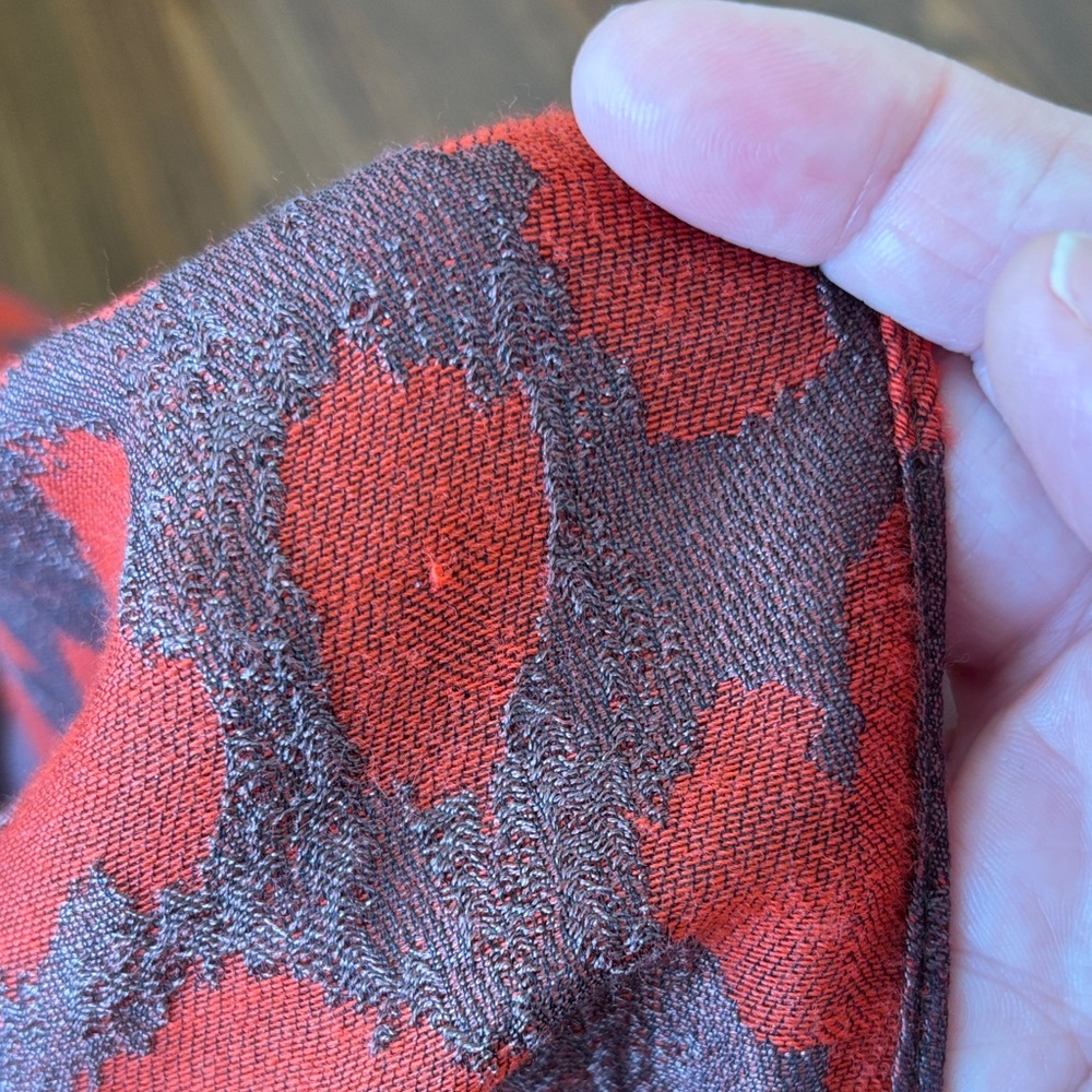 Marc Rozier Paris Silk/Wool Patterned Scarf - Picture 8 of 9